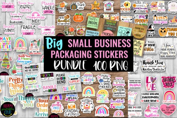 Download Small Business Packaging Stickers Bundle - Sticker Collection