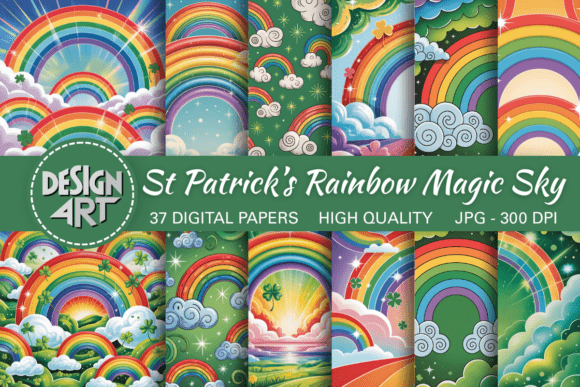 Download St Patrick’s Rainbow Magic Sky Backdrop - Rainbow Collection