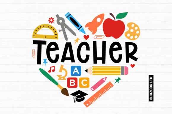Download Teacher Heart Back to School SVG - School svg Collection