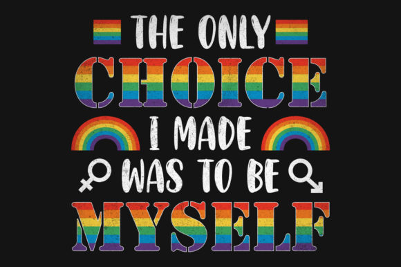 Download Pride Gay Rainbow Typography SVG T-shirt - Rainbow Collection